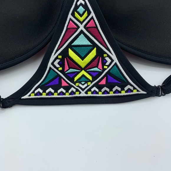 VS sexy geometric print push up diamond back string bikini top #54B - Picture 2 of 5